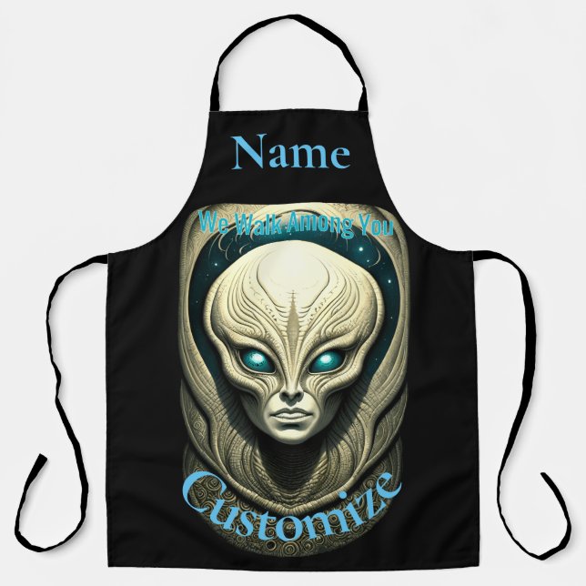Alien skull Head Thunder_Cove  Apron (Front)