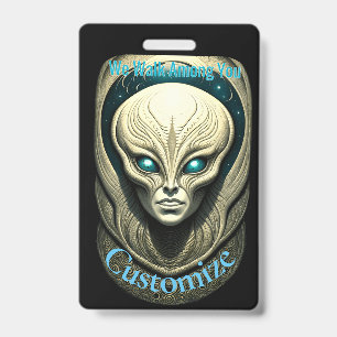 Alien skull Head Thunder_Cove  ID Badge