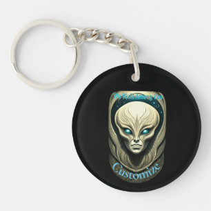 Alien skull Head Thunder_Cove  Key Ring