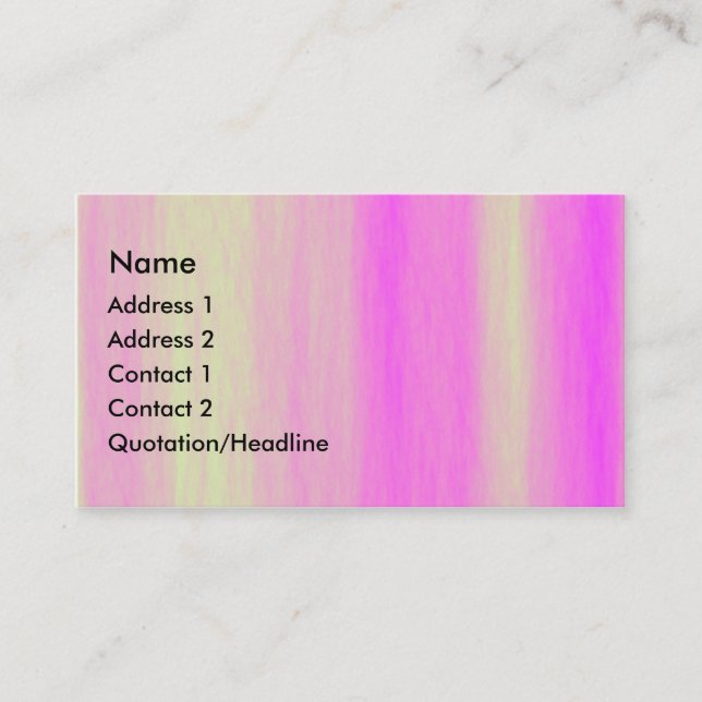 Alien Sky Business Card (Front)