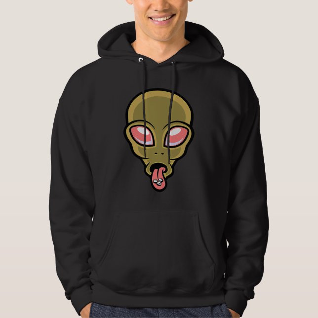 alien space aliens  ufo pills hoodie (Front)