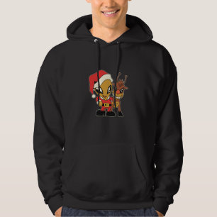 alien space aliens ufo santa deer hoodie