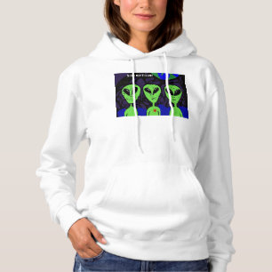 Alien space earth UFO Martian Hoodie