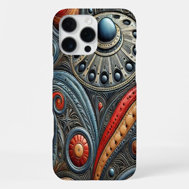 Alien Spacecraft Design Exploration iPhone Case (Back)