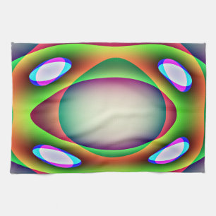Alien Spaceship Kitchen Towel