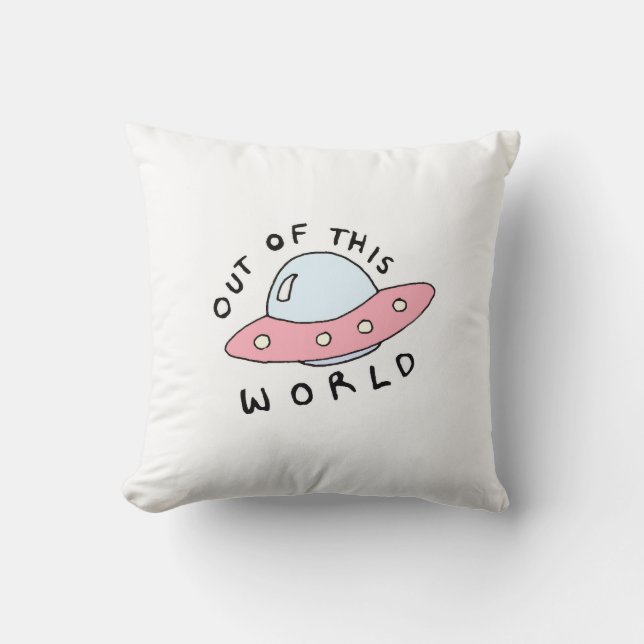 Alien Spaceship Pillow (Front)