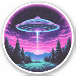 Alien Spaceship Retro Futuristic