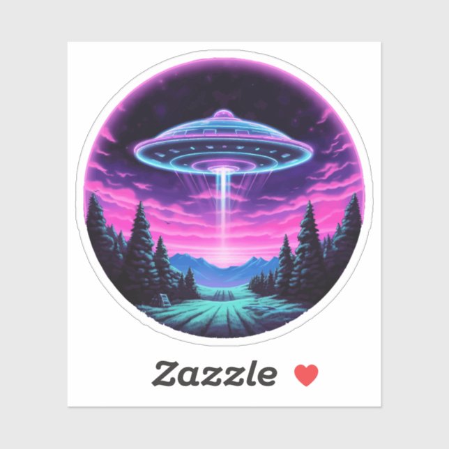 Alien Spaceship Retro Futuristic (Sheet)