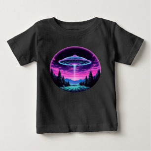 Alien Spaceship Retro Futuristic Baby T-Shirt