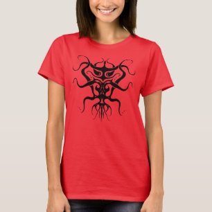 Alien Species Tribal Tattoo Design - black T-Shirt