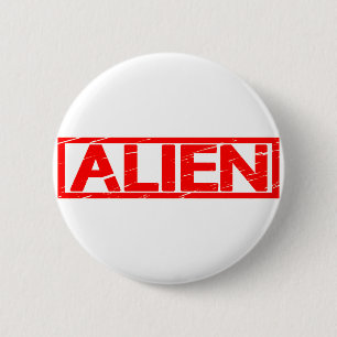 Alien Stamp 6 Cm Round Badge