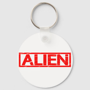 Alien Stamp Key Ring