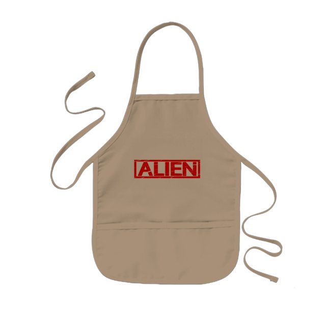 Alien Stamp Kids Apron (Front)