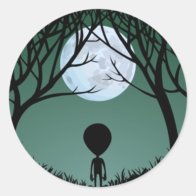 Alien Stickers Fun Halloween Alien Stickers (Front)