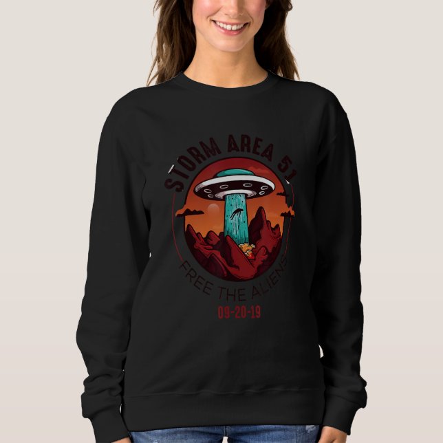Alien Storm Area 51 - Alien Shirt Gift For Alien L (Front)