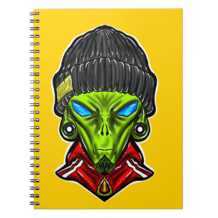 Alien Street Mind – Urban Pop Art Illustration Notebook