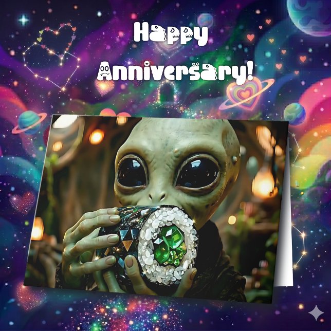 Alien & Sushi Puns | Happy Anniversary Card (Creator Uploaded)