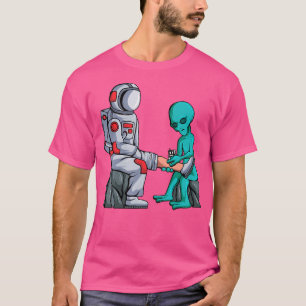 Alien Tattooist Astronaut Tattooing Ufo Lover Tatt T-Shirt