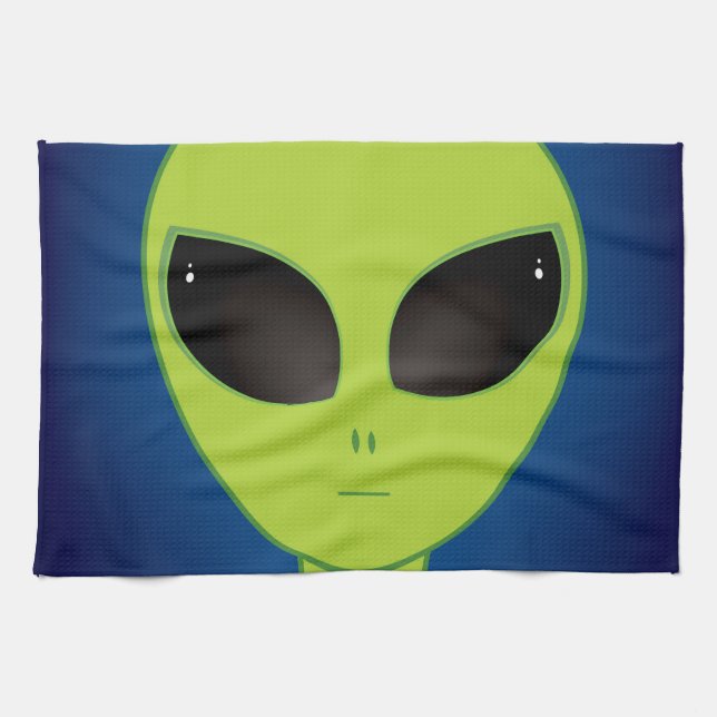 Alien Tea Towel (Horizontal)