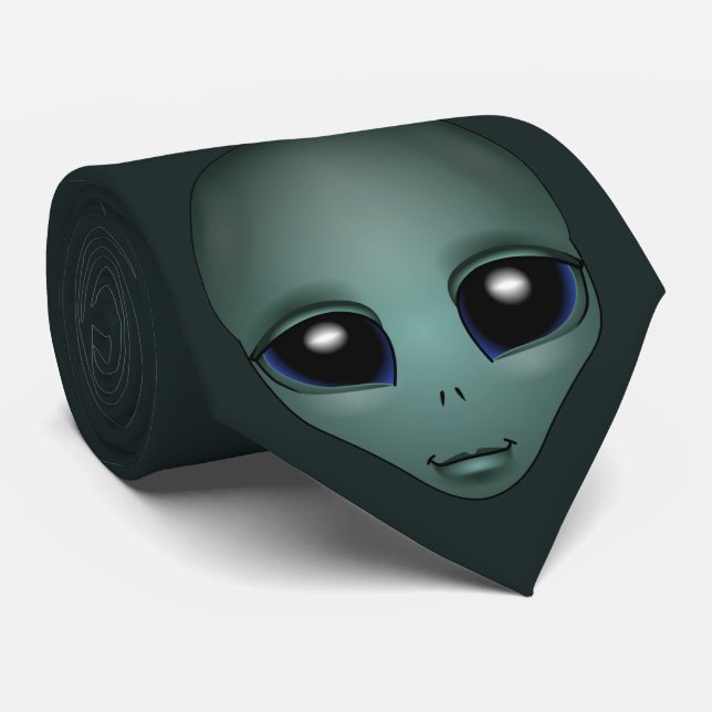 Alien Ties Gifts Grey Alien Necktie Alien Keepsake (Rolled)