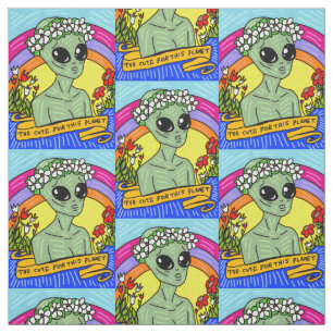 alien too good for this planet fabric