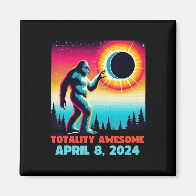 Alien Total Solar Eclipse 4.08.2024 Apparel  Magnet (Front)