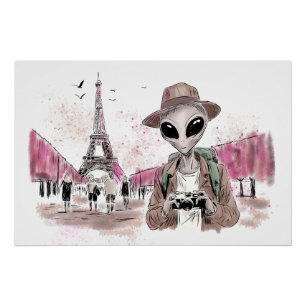 Alien Touring Paris Poster