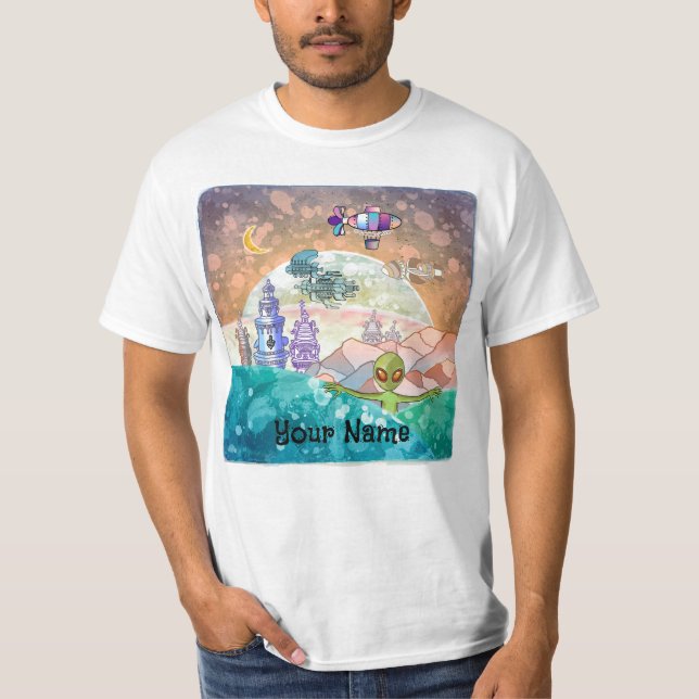 Alien  Tower City T-Shirt (Front)