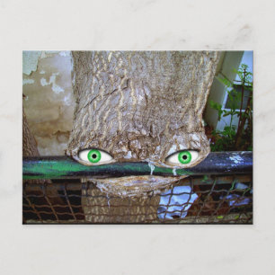 Alien tree postcard