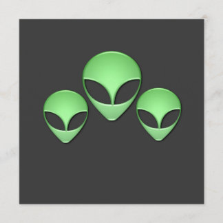 Alien Trio Invitation
