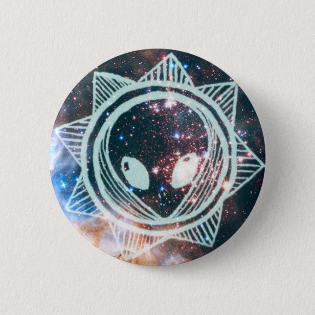 Alien Trip 6 Cm Round Badge (Front)