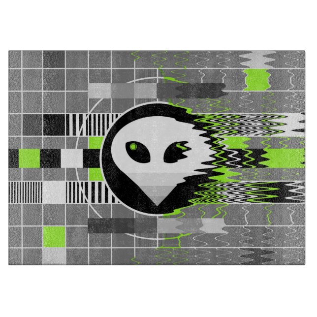 Alien TV cutting board (Front)