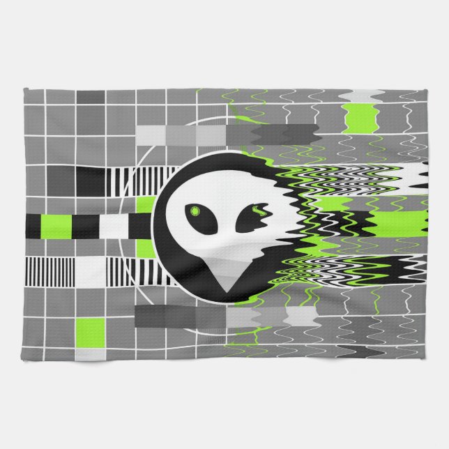 Alien TV kitchen towel (Horizontal)