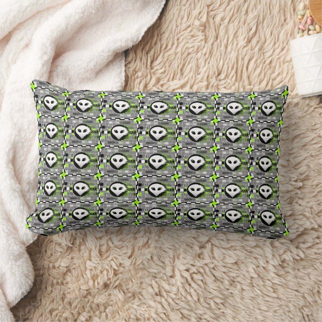 Alien TV multi throw pillow lumbar (Blanket)