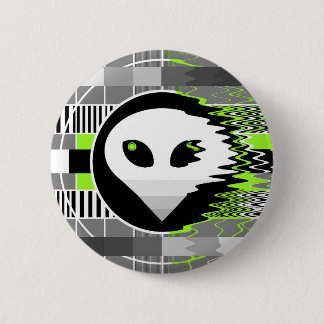 Alien TV Round button round