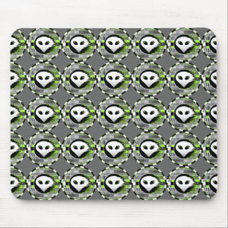 Alien TV Round multi mousepad grey