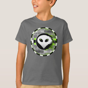 Alien TV Round t-shirt kids' basic grey