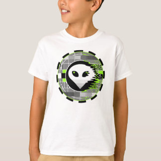 Alien TV Round t-shirt kids' basic white