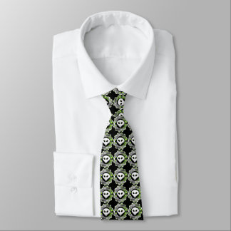 Alien TV Round tie black 2 sided