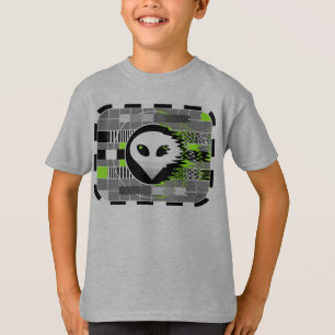 Alien TV t-shirt kid's 3/4 sleeve raglan