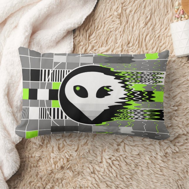Alien TV throw pillow lumbar (Blanket)