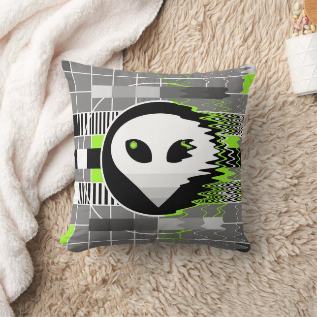 Alien TV throw pillow square (Blanket)