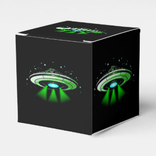 Alien UFO Abduction Spaceship Birthday Party Favour Box