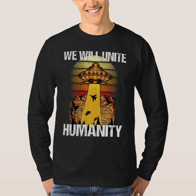 Alien Ufo Abduction T-Shirt (Front)