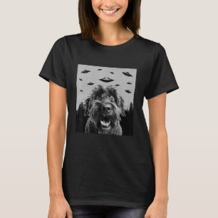 Alien UFO  Bouvier Des Flandres Dog  Men Women Kid T-Shirt