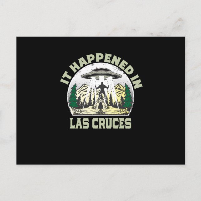 Alien UFO In las cruces City Postcard (Front)