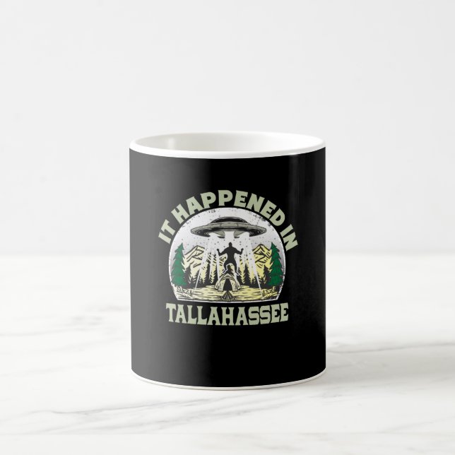 Alien UFO In tallahassee City Coffee Mug (Center)