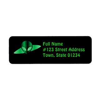 Alien UFO Retrun Address Label