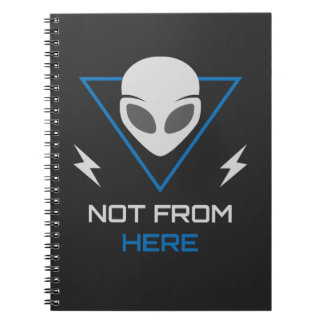 Alien UFO Sci Fi Outsider Notebook