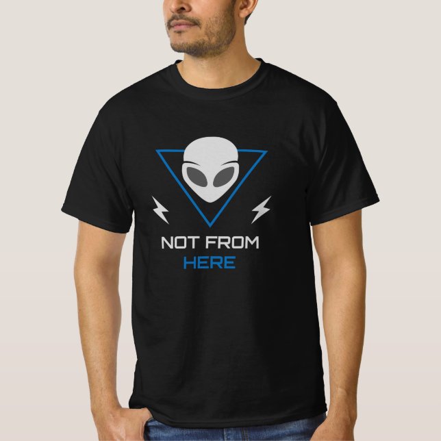 Alien UFO Sci Fi Outsider T-Shirt (Front)